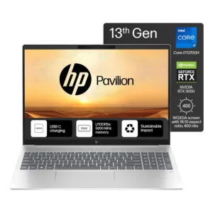 HP Pavilion Plus ab0456TX, i7-13700H, 16GB RAM, 1TB SSD, 16'' WQXGA, RTX 3050 6GB, Win11, Office21, 5MP IR Cam, Backlit KB, Silver